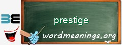 WordMeaning blackboard for prestige